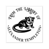 かわいいシュガーグライダー図書名#1P セルフインキングスタンプ (デザイン)