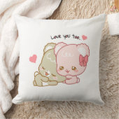 かわいいシュガー・カブ クッション (ブランケット)