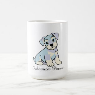 かわいいシュナウザーの子犬 コーヒーマグカップ