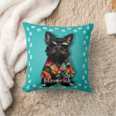 かわいいシュナウザーペット クッション (ブランケット)