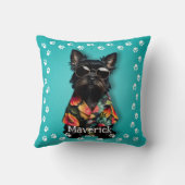 かわいいシュナウザーペット クッション (裏面)