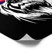 かわいいシュナウザー犬 ポスター (角)