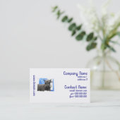 かわいいシュナウツァーの名刺 名刺 (スタンド正面)