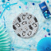 かわいいシュノーザースブルーパーティーケーキ ペーパープレート (パーティー)