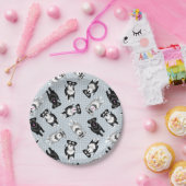 かわいいシュノーザースブルーパーティーケーキ ペーパープレート (パーティー)