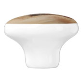 かわいいショウガオレンジ猫のドレッサーのノブ セラミックノブ (側面)