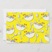 かわいいシリアル丼キッズスリープバースデーパーティー 招待状 (裏面)