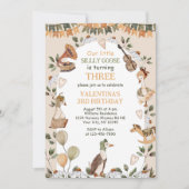 かわいいシリ―なゴ―ス ヴィンテ―ジ 誕生日 男の子 女の子 招待状 (正面)