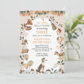 かわいいシリ―なゴ―ス ヴィンテ―ジ 誕生日 男の子 女の子 招待状 (スタンド正面)