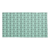 かわいいシルエットミニココナッツツリーパターン 枕カバー (裏面-左)