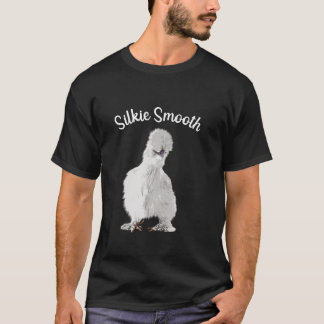 かわいいシルキーチキン男性へデザイン女性キッズシルク Tシャツ
