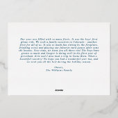 かわいいシルバー ノスタルジック オーナメント ガーランド ホリデー (裏面)