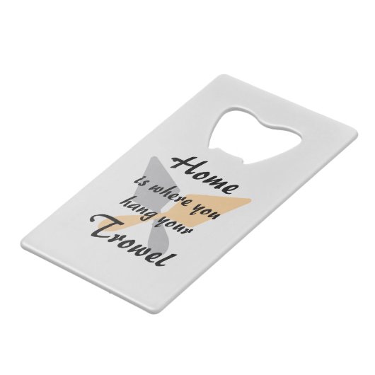 かわいいシルバー&金ゴールドホームあなたのコテつるロエル クレジットカード栓抜き (正面アングル)