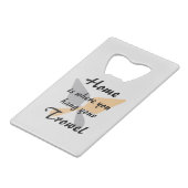 かわいいシルバー&金ゴールドホームあなたのコテつるロエル クレジットカード栓抜き (裏面アングル)