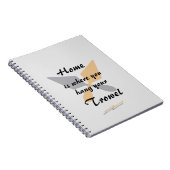 かわいいシルバー&金ゴールドホームあなたのコテつるロエル ノートブック (右側)