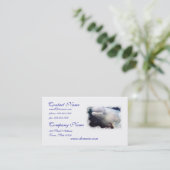 かわいいシロイルカのクジラの名刺 名刺 (スタンド正面)