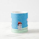 かわいいシロクマと雪だるまのコーヒーマグ コーヒーマグカップ (中央)