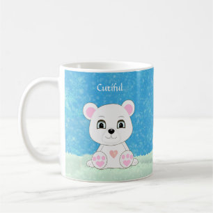かわいいシロクマと雪だるまのコーヒーマグ コーヒーマグカップ