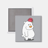 かわいいシロクマのキャラクターマグネット マグネット (正面/裏面)