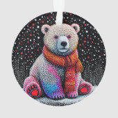 かわいいシロクマ オーナメント (裏面)