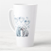 かわいいシロクマ カフェラテマグ (左アングル)