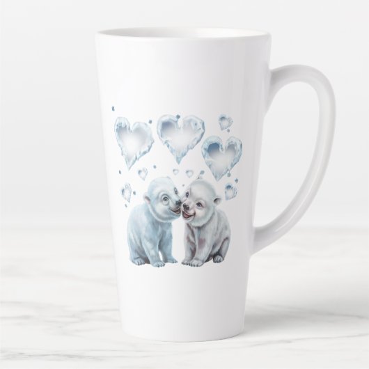 かわいいシロクマ カフェラテマグ (右)