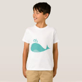 かわいいシロナガスクジラ Tシャツ (正面フル)