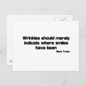 かわいいシワ引用文 ポストカード (正面/裏面)