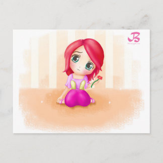 かわいいシンディーアニメマンガカラフルチビ（小さくかわいく書いた感じ） ポストカード