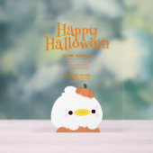 かわいいシンプルおもしろいハローウィンパーティ アクリルサイン (ニュートラル)