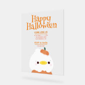 かわいいシンプルおもしろいハローウィンパーティ アクリルサイン (傾斜)