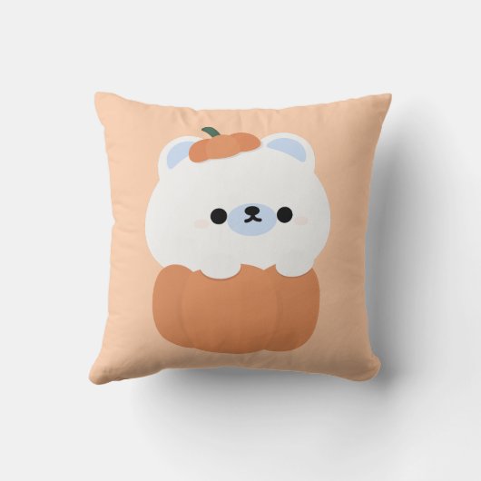 かわいいシンプルおもしろいハローウィンパーティ クッション (裏面)