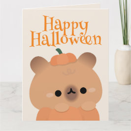 かわいいシンプルおもしろいハローウィンパーティ サンキューカード