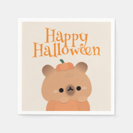 かわいいシンプルおもしろいハローウィンパーティ スタンダードカクテルナプキン