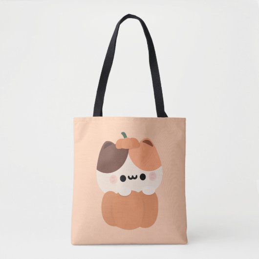 かわいいシンプルおもしろいハローウィンパーティ トートバッグ (正面)