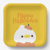 かわいいシンプルおもしろいハローウィンパーティ ペーパープレート (正面)