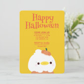 かわいいシンプルおもしろいハローウィンパーティ 招待状 (スタンド正面)