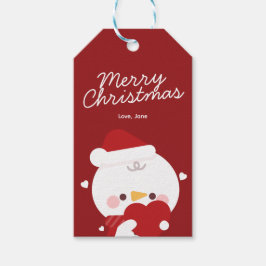 かわいいシンプルおもしろいメリークリスマス ギフトタグ