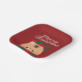 かわいいシンプルおもしろいメリークリスマス ペーパープレート (傾斜あり)