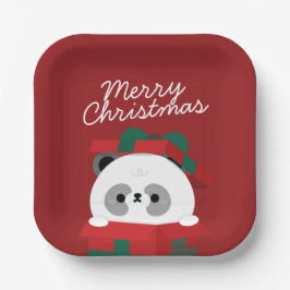 かわいいシンプルおもしろいメリークリスマス ペーパープレート