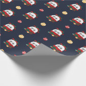 かわいいシンプルおもしろいメリークリスマス ラッピングペーパー (角)