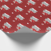 かわいいシンプルおもしろいメリークリスマス ラッピングペーパー (角)