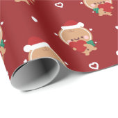 かわいいシンプルおもしろいメリークリスマス ラッピングペーパー (ロールコーナー)