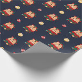 かわいいシンプルおもしろいメリークリスマス ラッピングペーパー (角)