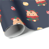 かわいいシンプルおもしろいメリークリスマス ラッピングペーパー (ロールコーナー)