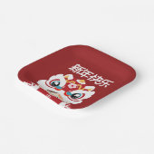 かわいいシンプルおもしろい中国の新年 ペーパープレート (傾斜あり)