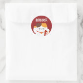 かわいいシンプルおもしろい中国の新年 ラウンドシール (バッグ)