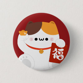 かわいいシンプルおもしろい中国の新年 缶バッジ