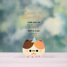 かわいいシンプルおもしろい誕生会 アクリルサイン