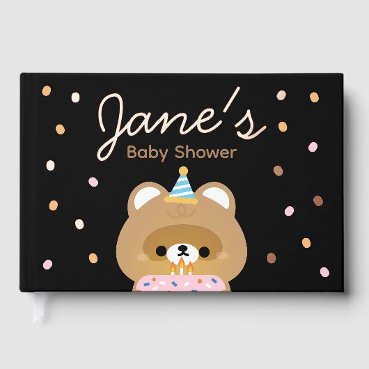 かわいいシンプルおもしろい誕生会 ゲストブック (正面)